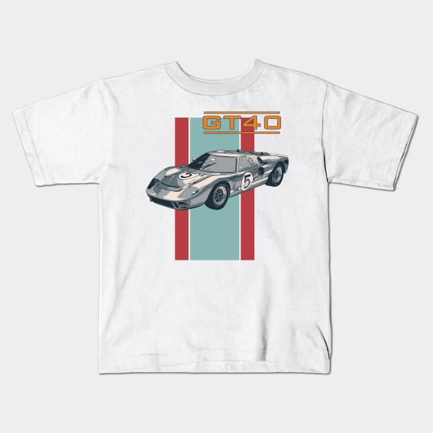 Ford GT40 Kids T-Shirt by Joshessel